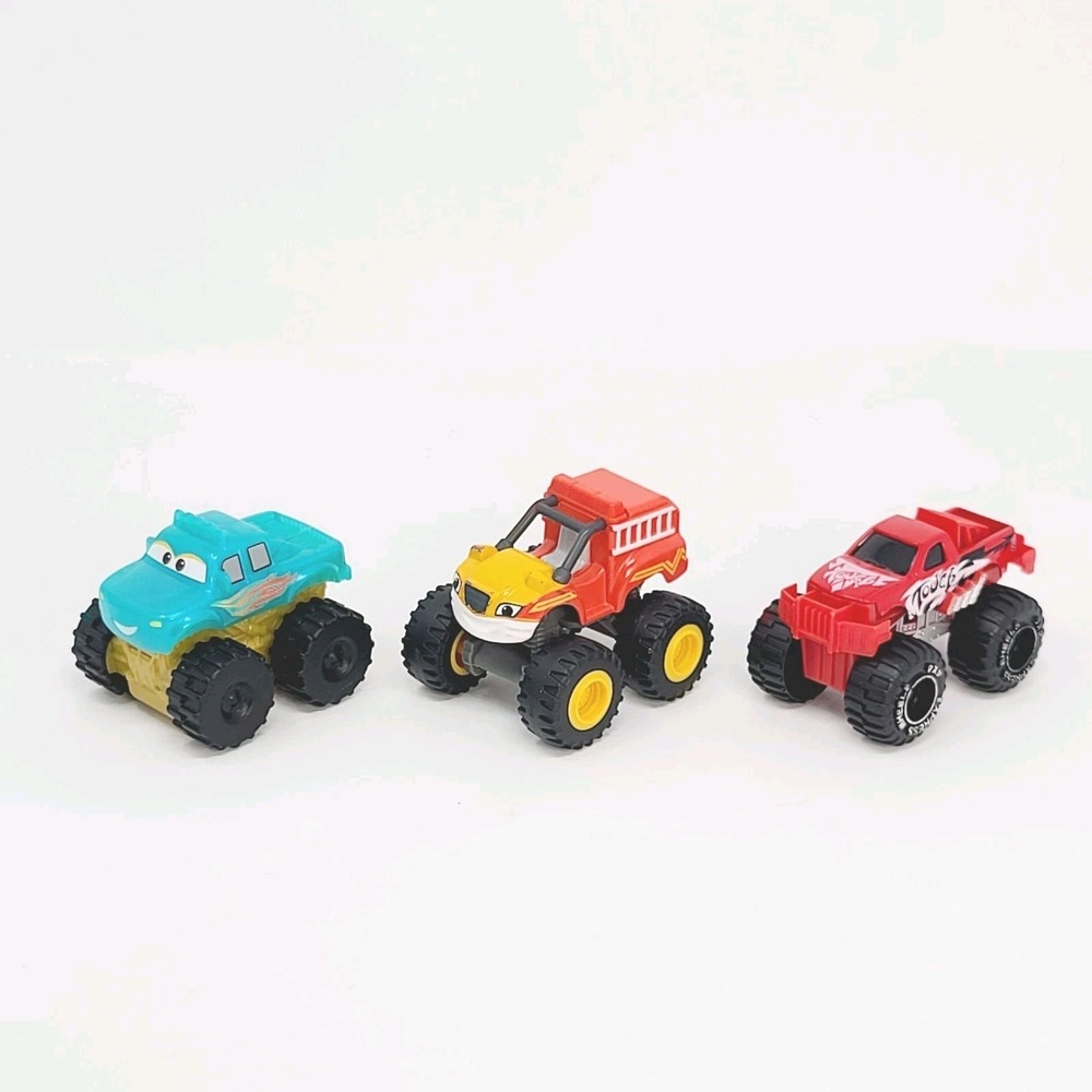 VALUE BUNDLE: Mixed Monster TRUCKS Lot Cars Blaze Hot Wheels Cake Toppers